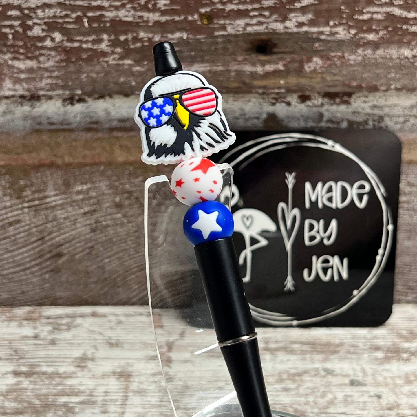 Eagle w-Stars Plastic Pen